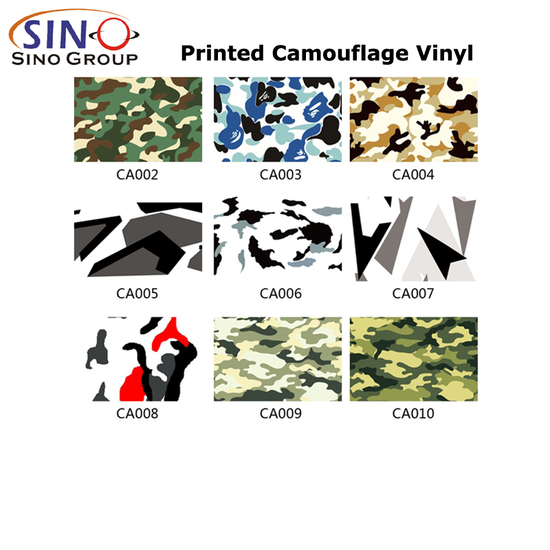 CL-CA Mehrere Farben Gedruckt Tarnen Autofolie Vinyls